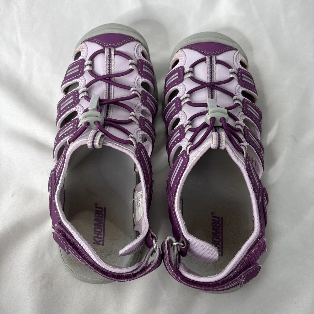 Khombu Sandy Kids Active Sandal Closed Toe‎ Purple/Pink Youth Size 3